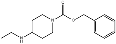 4-乙基氨基哌啶-1-羧酸苄酯 结构式