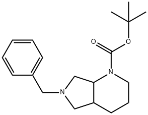 1-BOC-6-苄基八氢吡咯并[3,4-B]吡啶 结构式