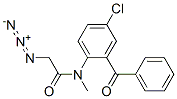 2-[Azidoacetyl(methyl)amino]-5-chlorobenzophenone 结构式