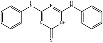 4,6-dianilino-1,3,5-triazine-2(1H)-thione 结构式