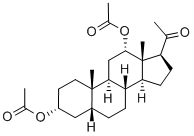 3-ALPHA,12-ALPHA-DIACETOXYPREGNAN-20-ONE 结构式