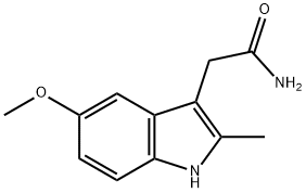 2-(5-甲氧基-2-甲基-1H-吲哚-3-基)乙胺 结构式