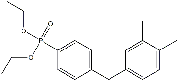 3,4-二甲基二苯甲基磷酸二乙酯 结构式