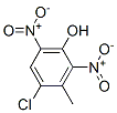 4-Chloro-3-methyl-2,6-dinitrophenol 结构式