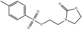 2-(2-氧代-1,3-恶唑烷-3-基)乙基4-甲基苯磺酸酯 结构式