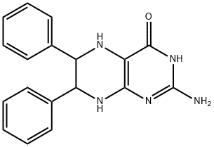 2-Amino-5,6,7,8-tetrahydro-6,7-diphenyl-4(1H)-pteridinone 结构式