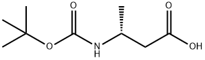 (R)-3-(BOC-氨基)丁酸 结构式