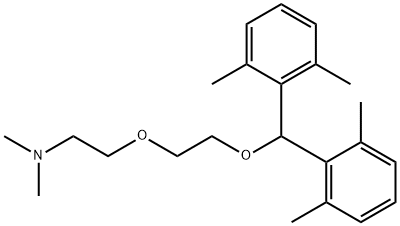 2-[2-[双(2,6-二甲基苯基)甲氧基]乙氧基]-N,N-二甲基乙胺 结构式