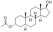 5alpha-Androstan-3alpha,17beta-diol 3-acetate 结构式