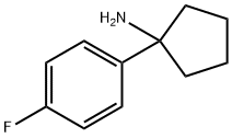 1-(4-氟苯基)环戊胺 结构式