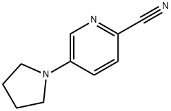 5-Pyrrolidin-1-ylpyridine-2-carbonitrile 结构式
