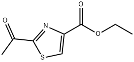 2-乙酰基噻唑-4-甲酸乙酯 结构式