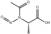 L-Alanine, N-acetyl-N-nitroso- (9CI) 结构式