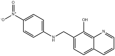 7-((4-NITROPHENYLAMINO)METHYL)QUINOLIN-8-OL 结构式