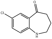 7-氯-1,2,3,4-四氢苯并[B]氮杂卓-5-酮 结构式