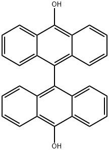 9,9'-Bi[anthracen-10-ol] 结构式