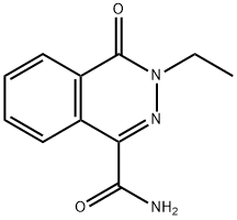 3-乙基-3,4-二氢-4-氧代-1-酞嗪甲酰胺 结构式