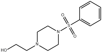 2-(4-(苯基磺酰基)哌嗪-1-基)乙醇 结构式