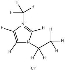 氯化 1-乙基-3-甲基咪唑-D11 结构式