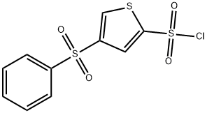 4-苯基噻酚-2,4-二磺酰氯 结构式
