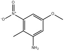 5-甲氧基-2-甲基-3-硝基苯胺 结构式