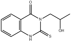3-(2-羟丙基)-2-硫烷基-3,4-二氢喹唑啉-4-酮 结构式