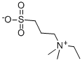 二甲基乙基(3 - 磺酸基丙基)铵盐 结构式