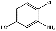 3-氨基-4-氯苯酚 结构式