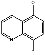 8-氯-5-喹啉醇 结构式