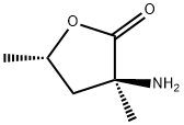 2(3H)-Furanone,3-aminodihydro-3,5-dimethyl-,(3S-cis)-(9CI) 结构式