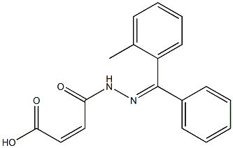 (Z)-3-[[[(2-methylphenyl)-phenyl-methylidene]amino]carbamoyl]prop-2-en oic acid 结构式