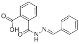 1,2-Benzenedicarboxylic acid, mono((phenylmethylene)hydrazide) 结构式