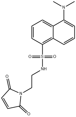 N-[2-(丹磺酰氨)乙基]马来酰亚胺 结构式