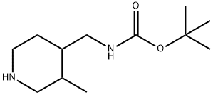 TERT-BUTYL ((3-METHYLPIPERIDIN-4-YL)METHYL)CARBAMATE 结构式