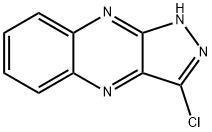 3-氯-1H-吡唑并[3,4-B]喹噁啉 结构式
