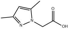 (3,5-二甲基吡唑-1-基)乙酸 结构式