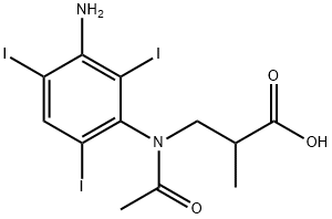 碘西他酸 结构式