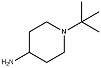 1-叔丁基哌啶-4-胺 结构式