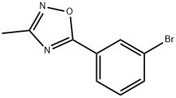 5-(3-BROMOPHENYL)-3-METHYL-1,2,4-OXADIAZOLE 结构式