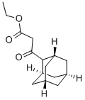 BETA-OXO-TRICYCLO[3.3.1.1(3,7)]DECANE-2-PROPANOIC ACID ETHYL ESTER 结构式