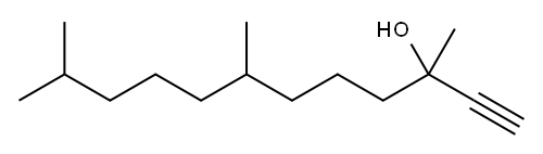 3,7,11-三甲基十二炔-3-醇 结构式