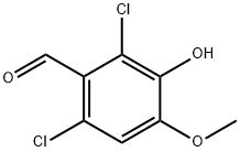 2,6-二氯-3-羟基-4-甲氧基苯甲醛 结构式