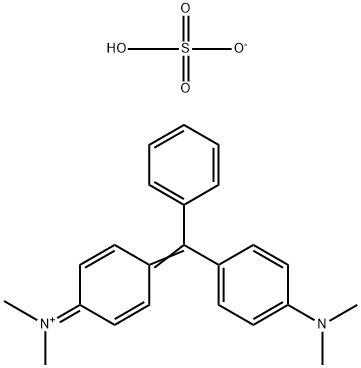 dimethyl[4-[4-(dimethylamino)-alpha-phenylbenzylidene]-2,5-cyclohexadien-1-ylidene]ammonium hydrogen sulphate 结构式