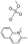 1,2-二甲基喹啉鎓硫酸甲酯盐 结构式