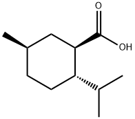 (1R,2S,5R)-5-甲基-2-异丙基环己基甲酸 结构式