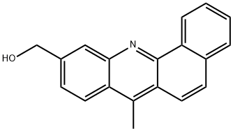 10-HYDROXYMETHYL-7-METHYLBENZ[C]ACRIDINE 结构式