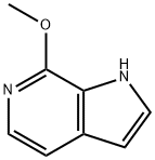 7-甲氧基-6-氮杂吲哚 结构式