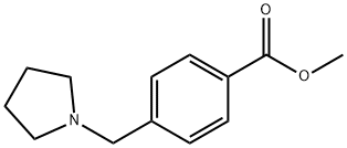 4-(吡咯烷-1-甲基)苯甲酸甲酯 结构式