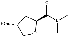 2-Furancarboxamide,tetrahydro-4-hydroxy-N,N-dimethyl-,(2S-trans)-(9CI) 结构式