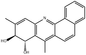 TRANS-8,9-DIHYDRO-8,9-DIHYDROXY-7,10-DIMETHYLBENZ[C]ACRIDINE 结构式